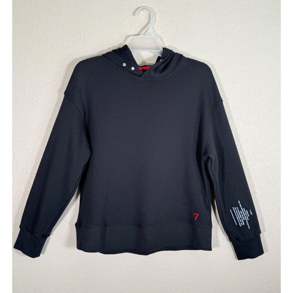 ANGLERO 7 Lines Men's Pullover Hooded Sweatshirt Black